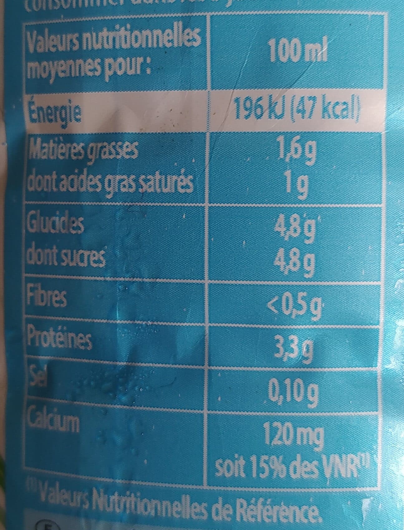 Les Mousquetaires Lait uht 1/2 ecreme bt 1l packshot
