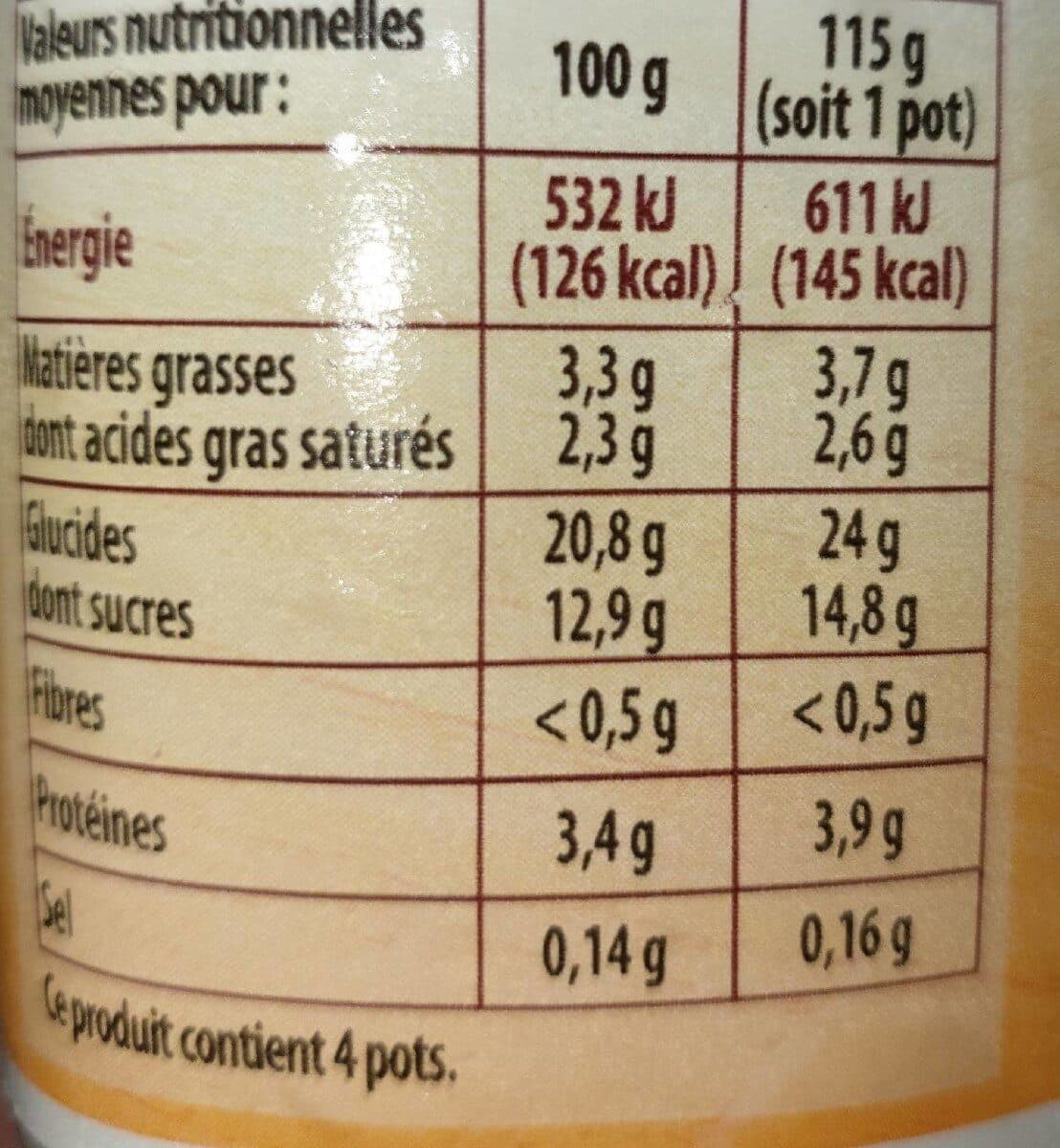 Pâturages RIZ AU LAIT NATURE 4x115g packshot