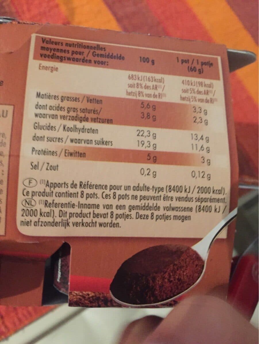 Pâturages MOUSSE AU CHOCOLAT PANACHE 8X60G - chocolat noir, chocolat au lait packshot