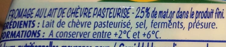 Paturages Fromage de Chevre Le Saínte-Maure packshot