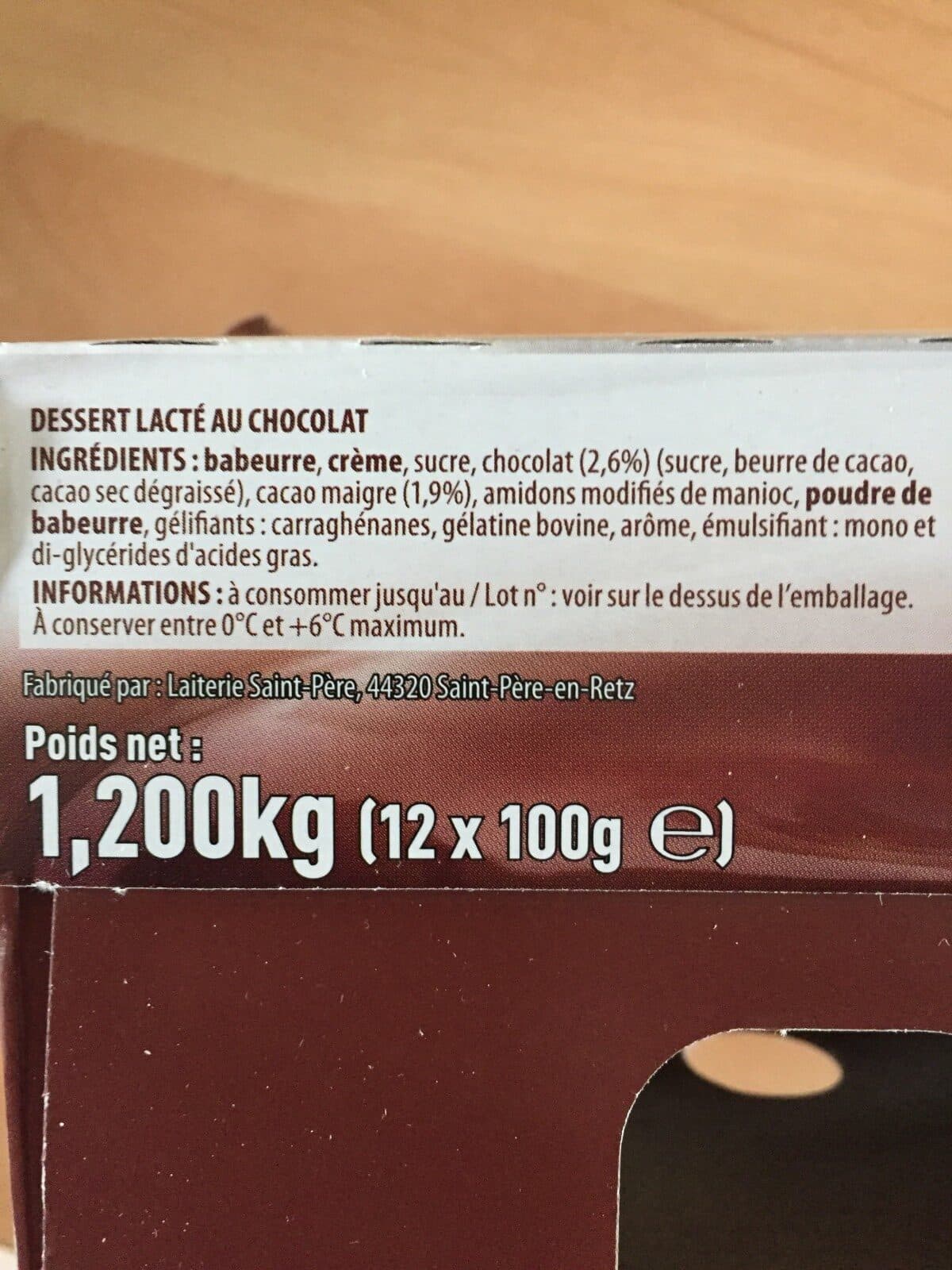Pâturages 12 Liégeois Chocolat Pâturages packshot