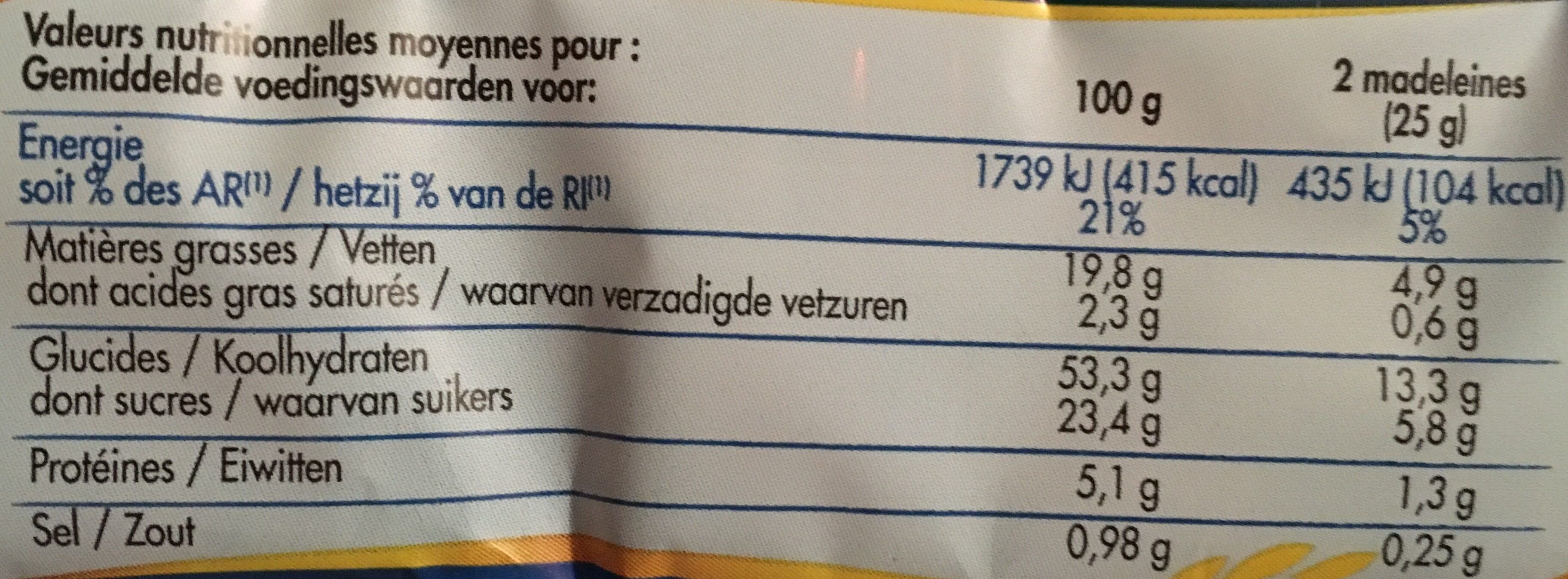 Chabrior Madeleines longues marbrées packshot