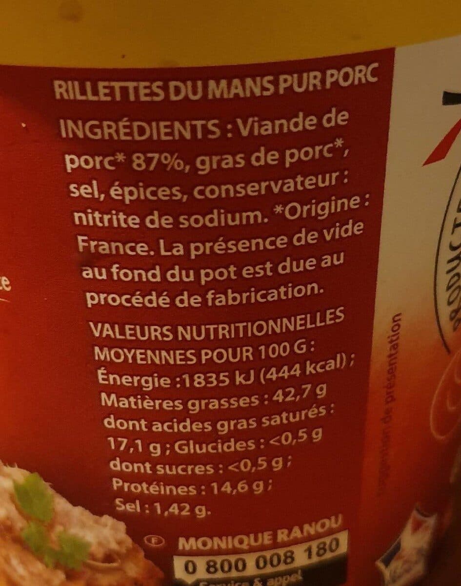 Monique ranou Rillettes du mans 400g packshot