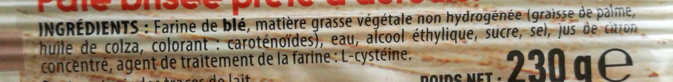 Monique ranou PATE BRISEE MGV 230g packshot