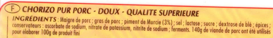 Onno Chorizo pur porc packshot
