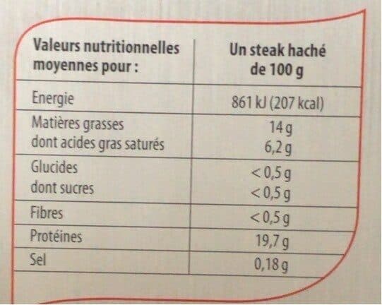 Jean Rozé Steak haché 15% jean rozé 1kg vbf packshot