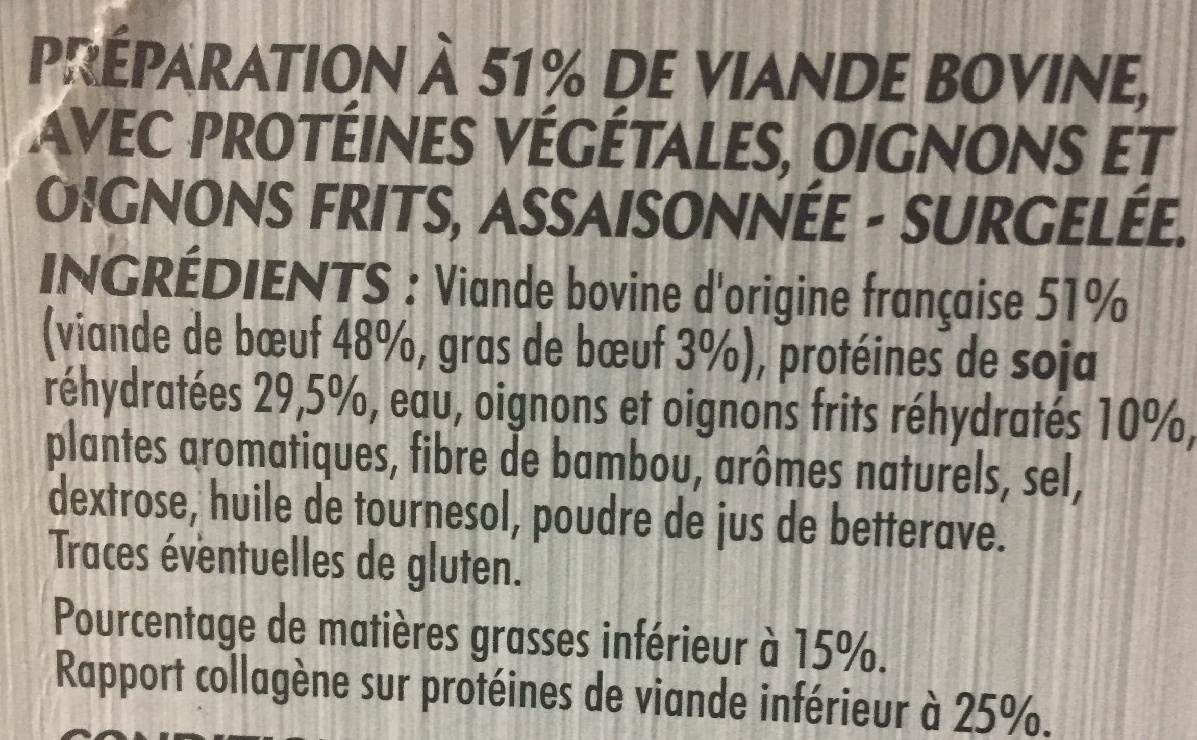 Jean Rozé Le burger aux oignons jean rozé 1kg packshot
