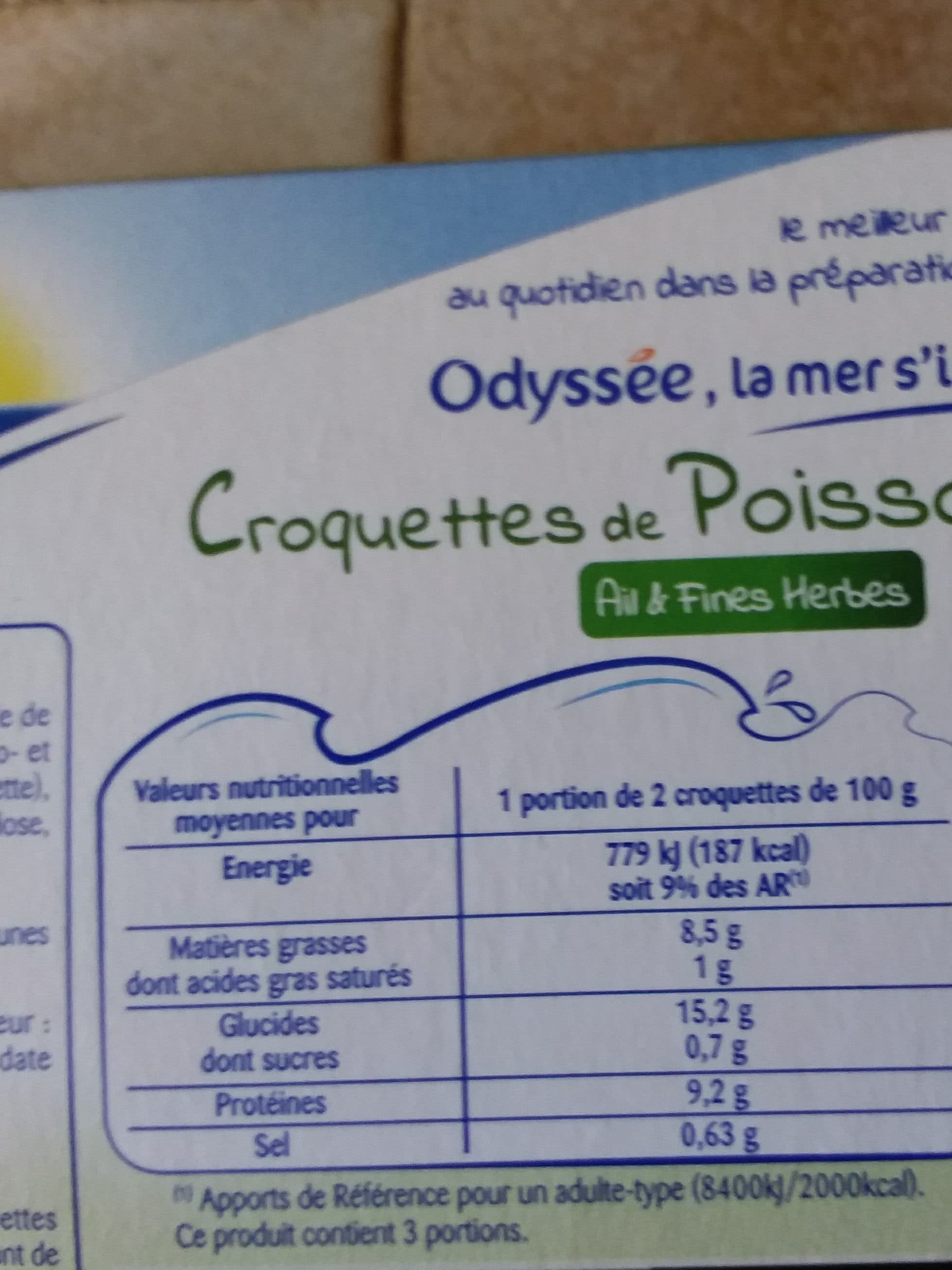 Odyssée Croquettes ail et fines herbes msc 300g packshot