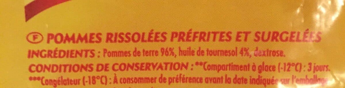 Bouton d'Or Pommes rissolées 1kg packshot