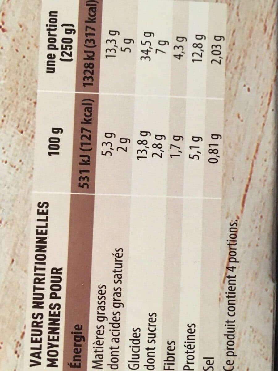 Claude leger Lasagnes à la bolognaise 1kg packshot