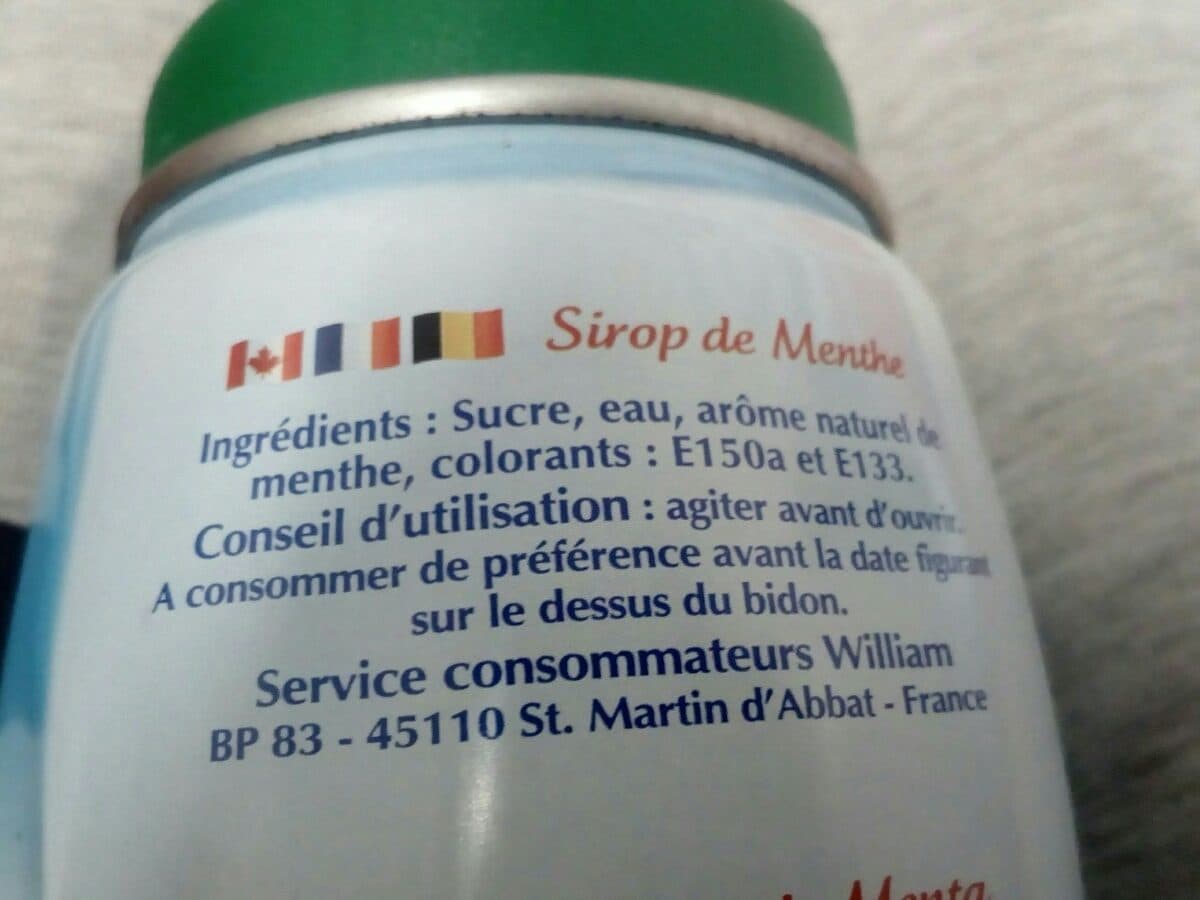 Open Food Facts Sirop à La Menthe Verte packshot