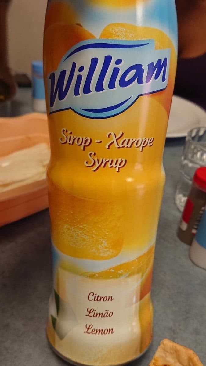 William Sirop Citron packshot