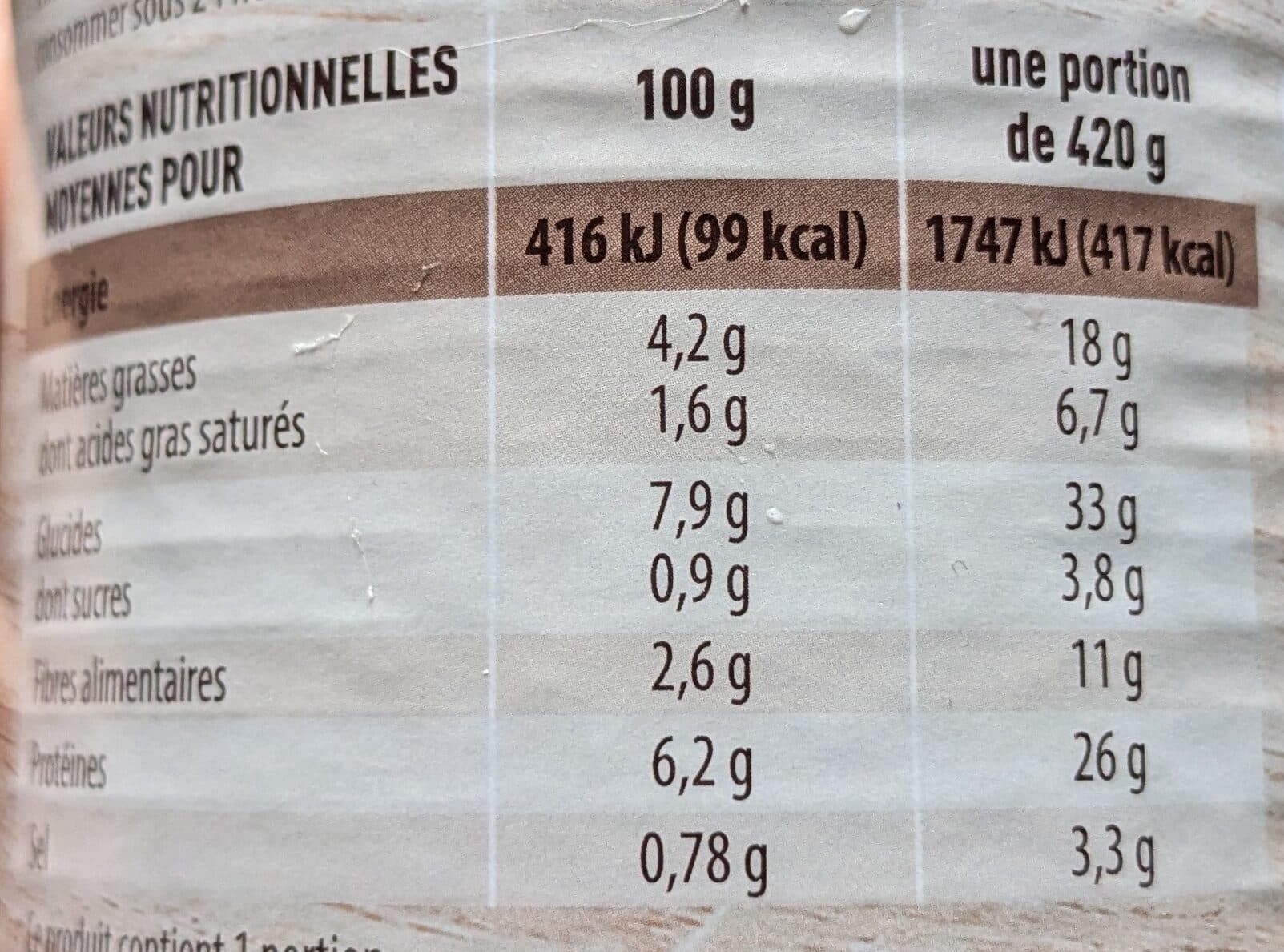 Monique ranou Saucisses aux lentilles 420g packshot