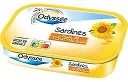 Odyssee Sardines à l'huile de tournesol 3x69g (1/10) packshot