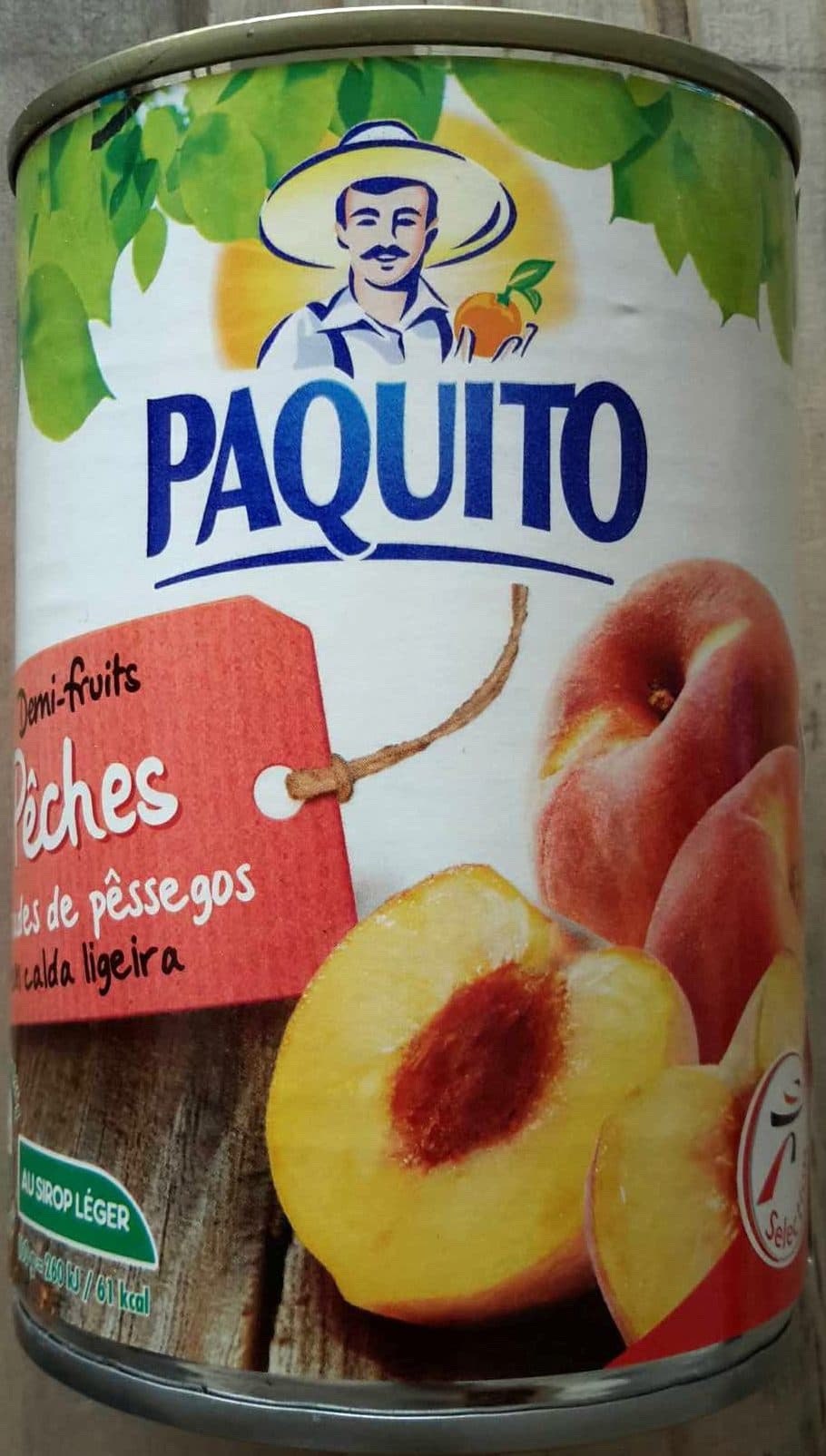 Paquito Demi-fruits Pêches au sirop léger packshot