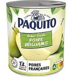 Paquito POIRES AU SIROP LEGER - boîte 1/2 packshot