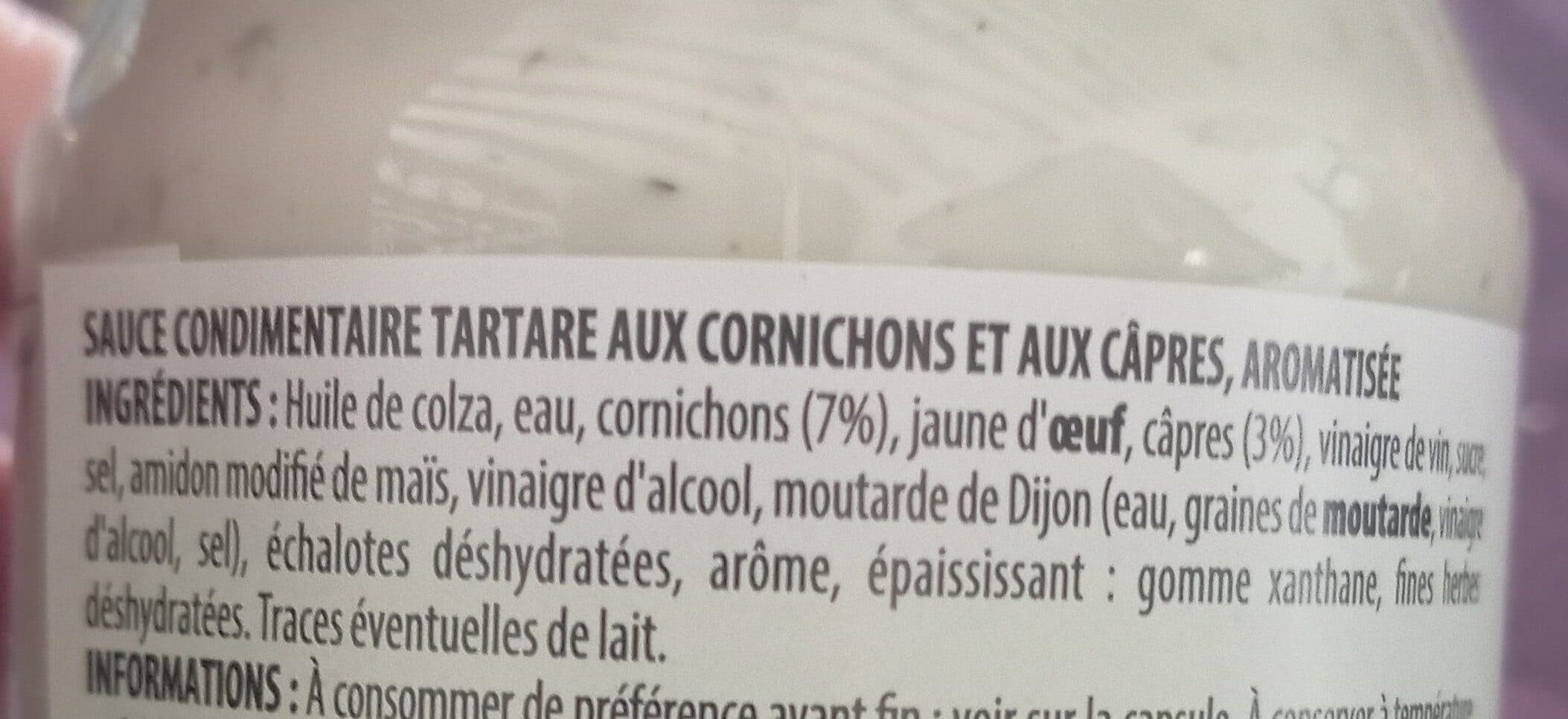 Bouton d'or Sauce tartare 235g packshot