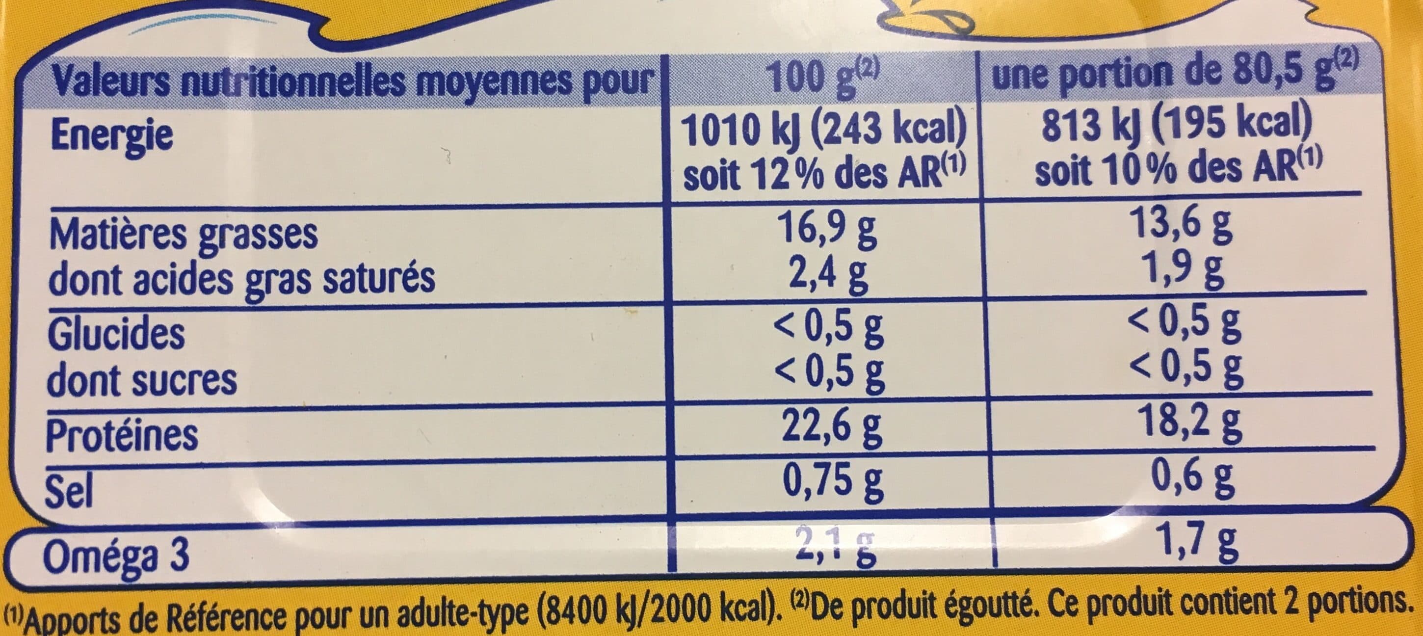 Odyssée Sardines à l'huile de tournesol 230g (1/3) packshot