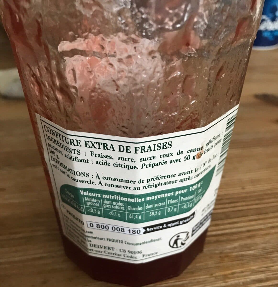 Elodie CONFITURE EXTRA de fraises 50% fruits packshot