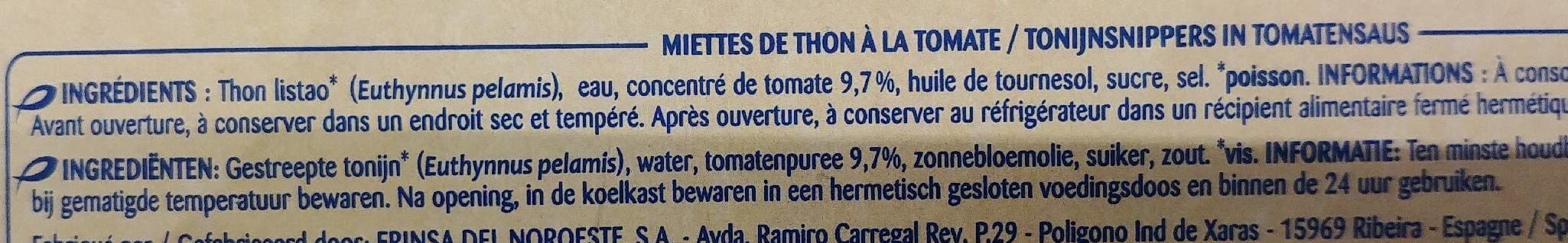 Odyssee Miettes de thon à la tomate 3x80g 52g (1/10) packshot