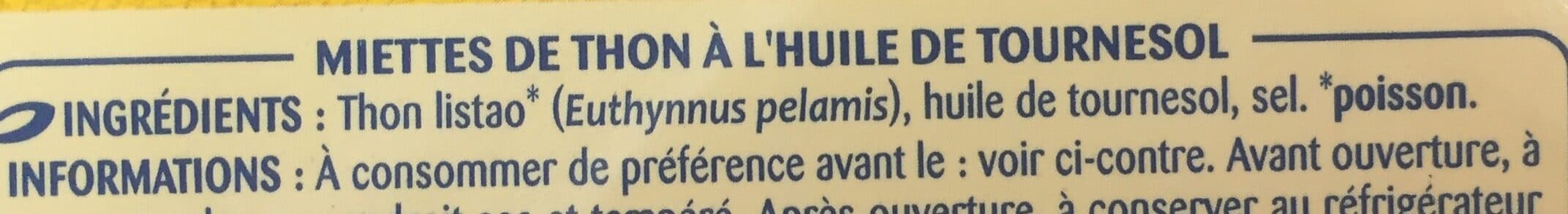 Odyssée Miettes de thon à l'huile de tournesol 3x80g (1/10) packshot