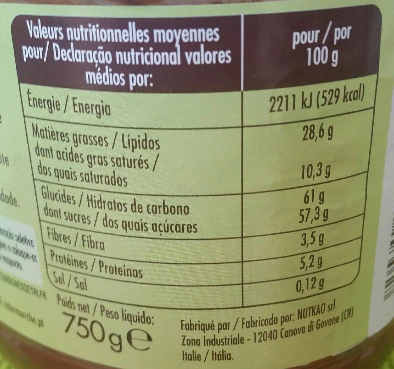 Intermarché Pâte à tartiner 13% SHP - 750g packshot