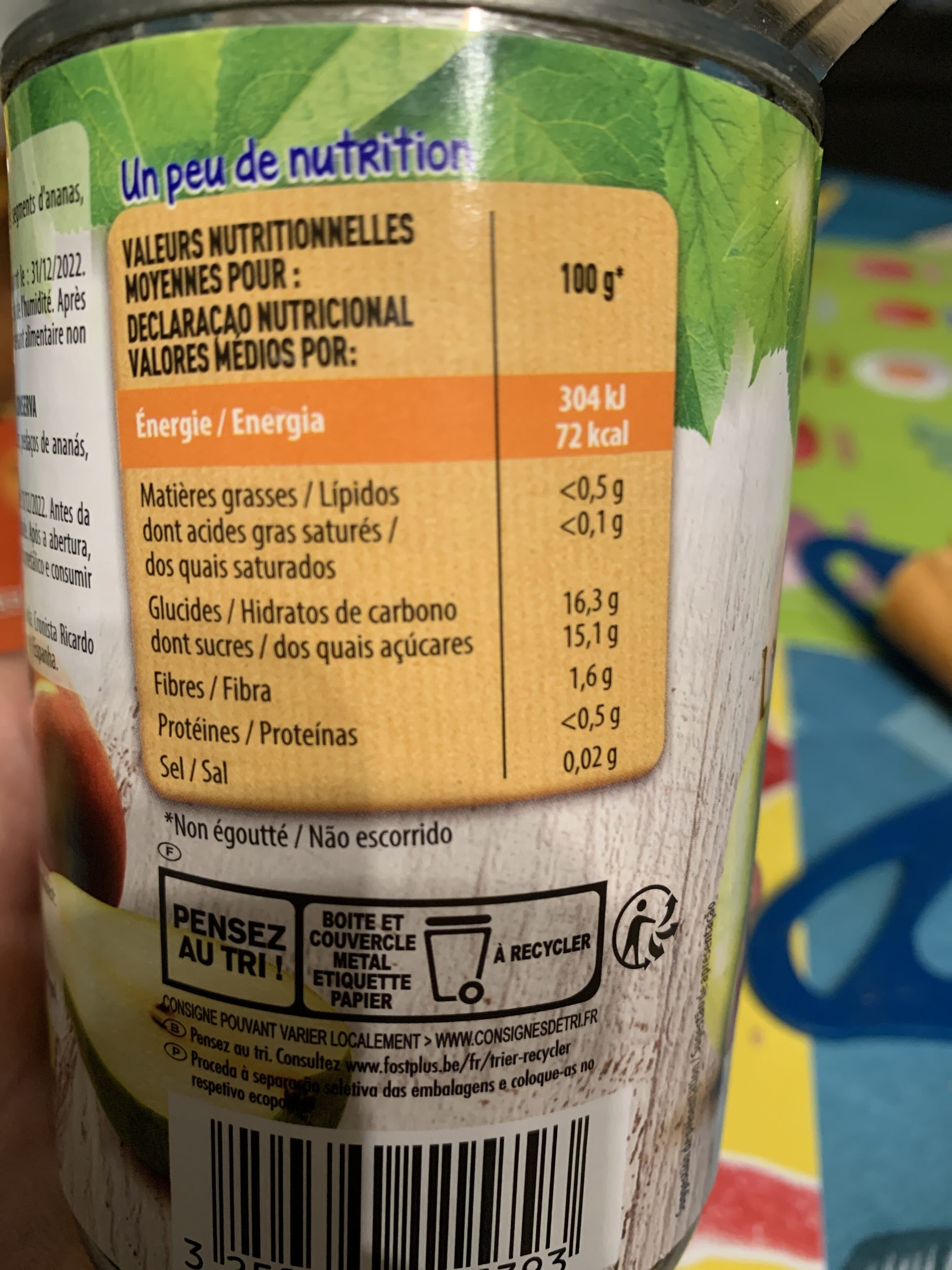 Paquito COCKTAIL DE FRUITS AU SIROP LEGER - boîte 1/2 packshot
