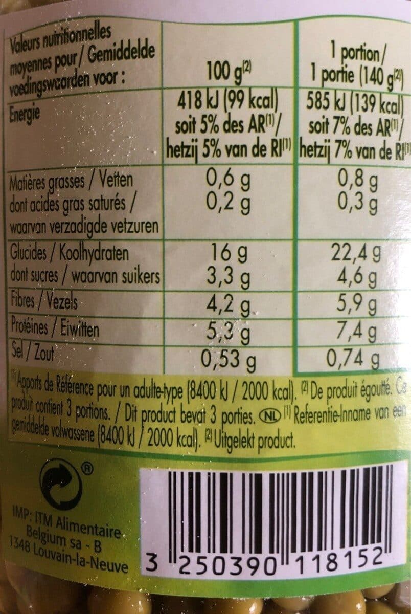 Saint eloi Petits pois extra fins - 720 ml packshot