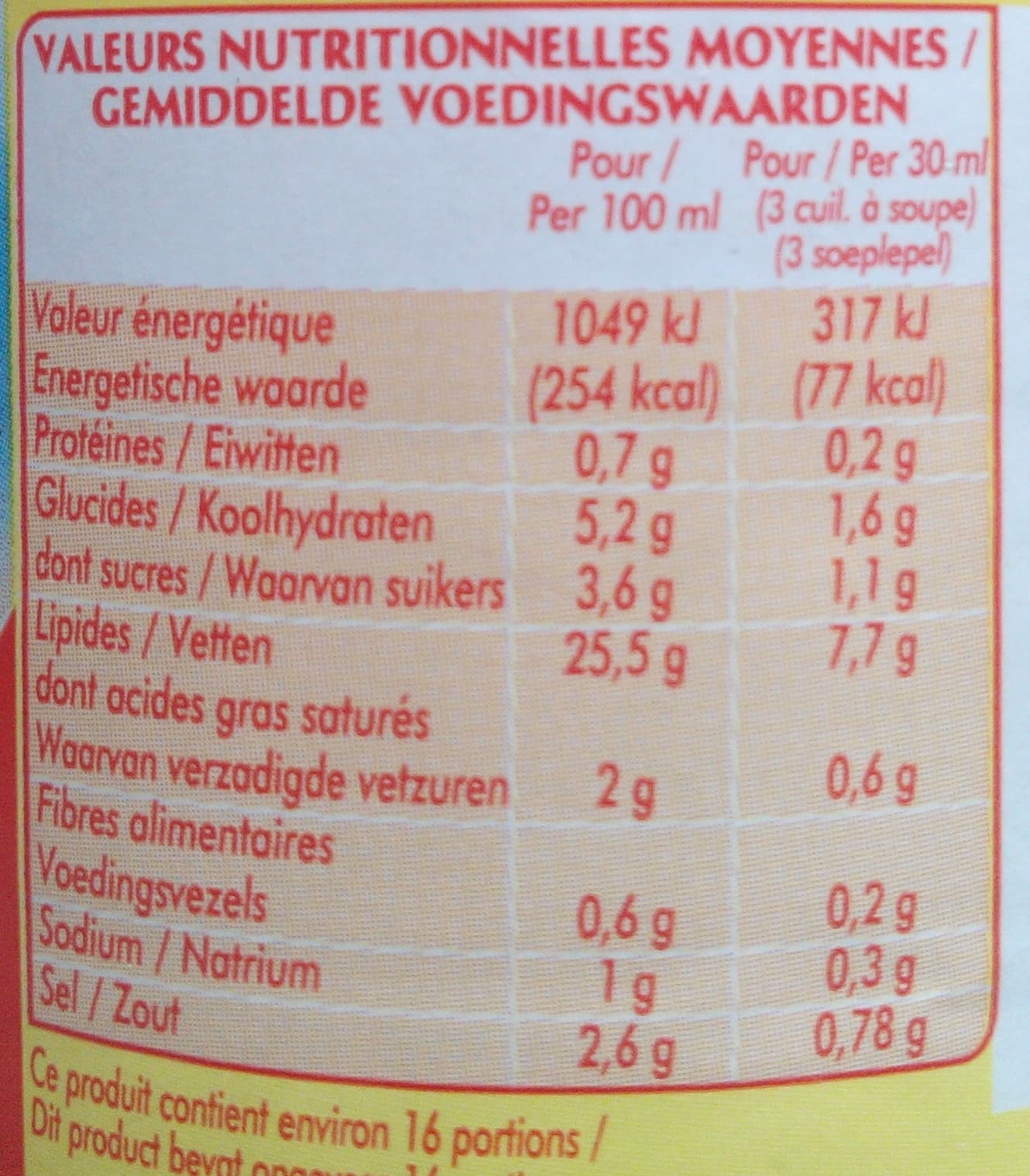Bouton d'or Vinaigrette nature 500ml packshot