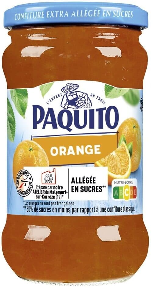 Paquito MARMELADE d'oranges ALLEGEE 35% fruits packshot