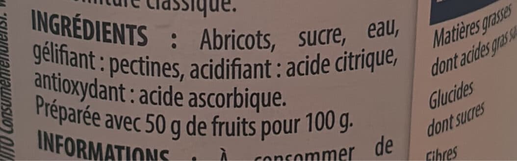 Paquito CONFITURE EXTRA d'abricots ALLEGEE 50% fruits packshot