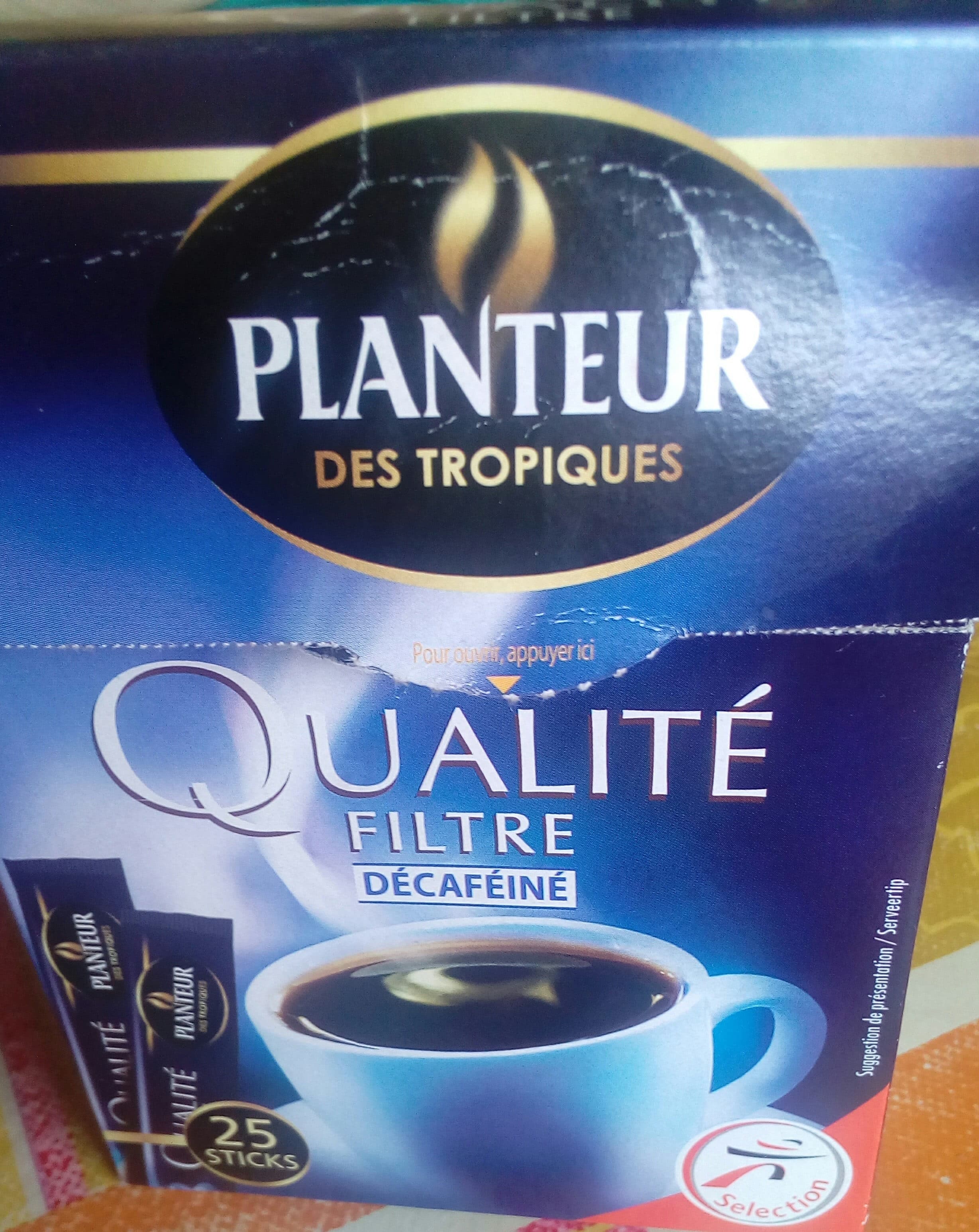Planteur des tropiques Qualite filtre decafeine packshot
