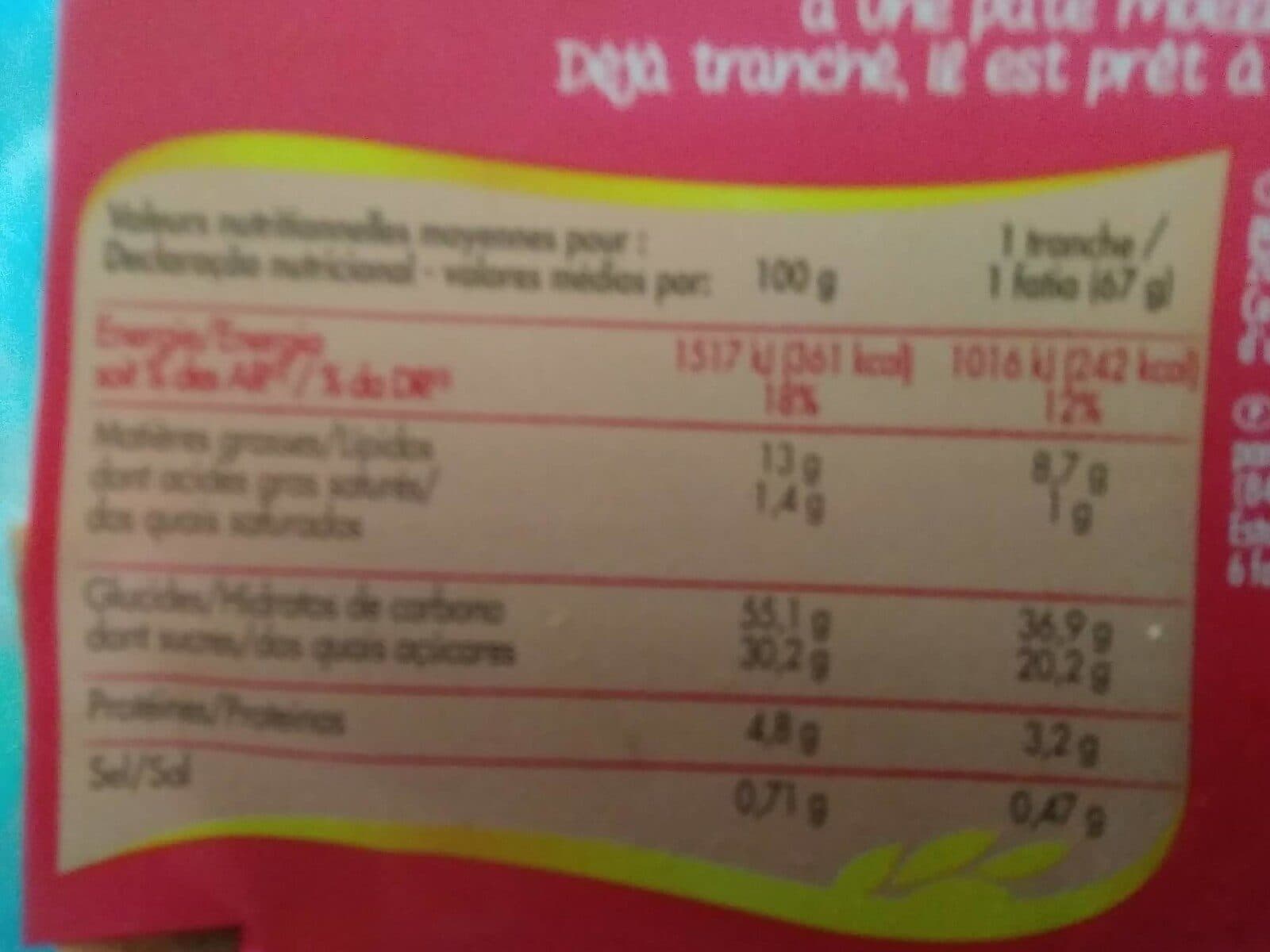 Chabrior Cake anglais aux fruits packshot