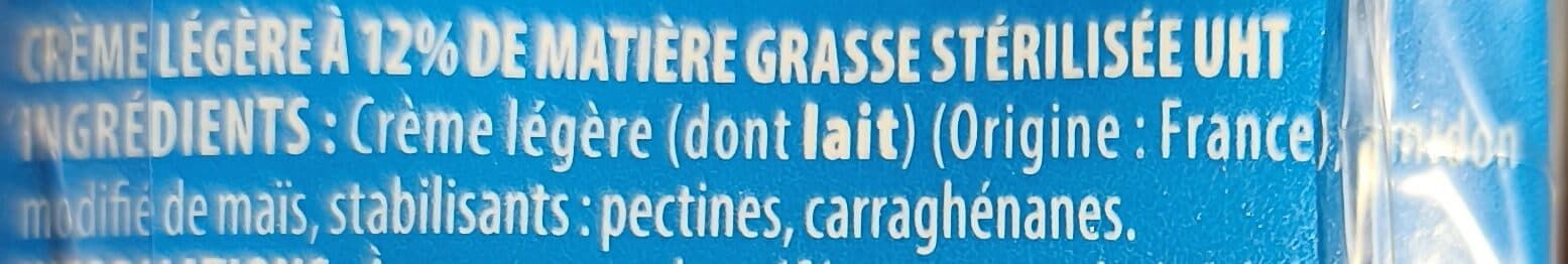Paturages Crème légère fluide packshot