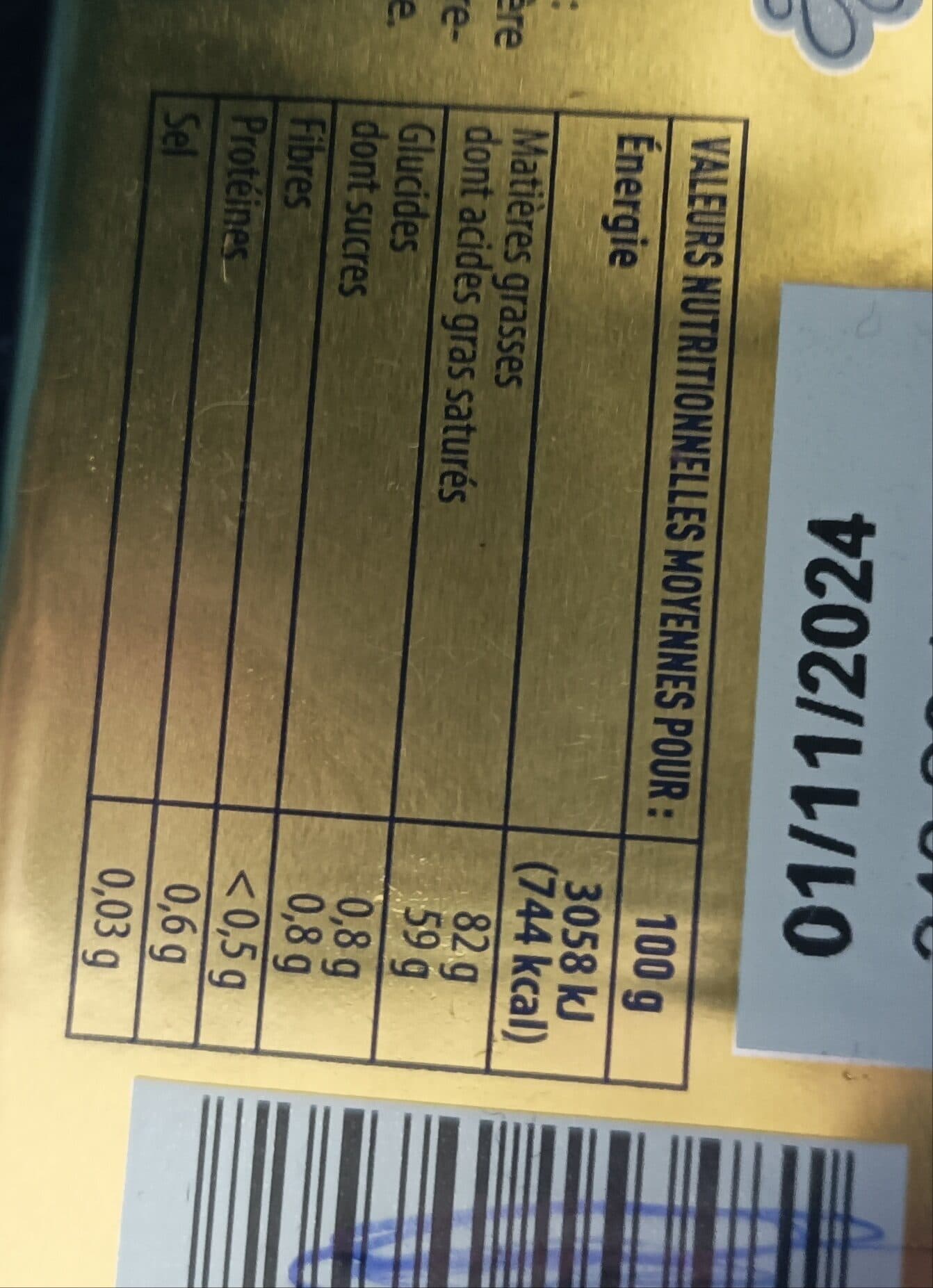 Intermarché Pâturages beurre gastronomique doux packshot
