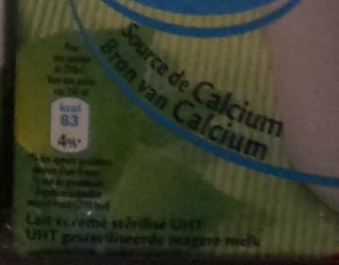 Pâturages Lait uht ecreme bq pack 6x1l packshot
