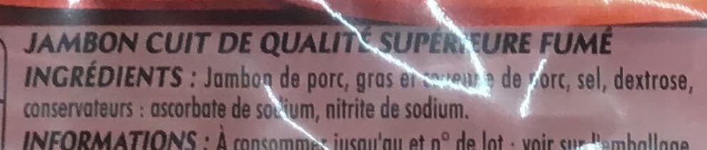 Monique ranou Jambon sup ac fume 4t 160g packshot