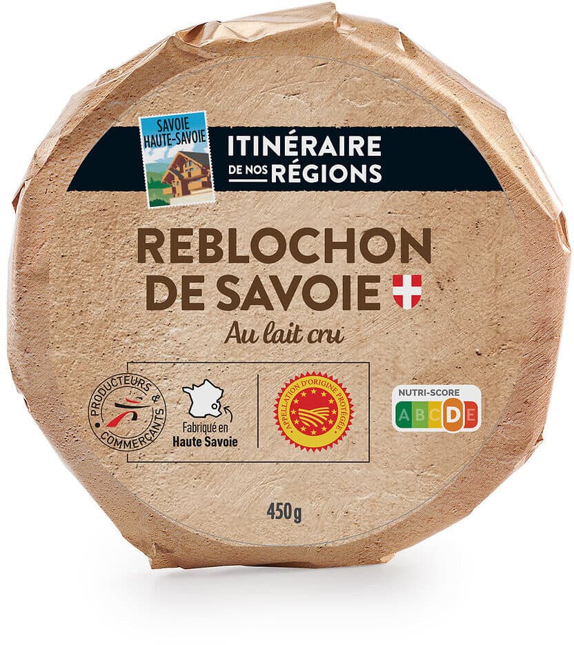 Itineraire de nos regions Reblochon aop lc 450g packshot