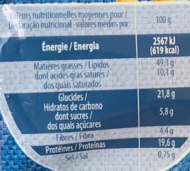 Bouton d’or Noix de cajou grillées et salées packshot
