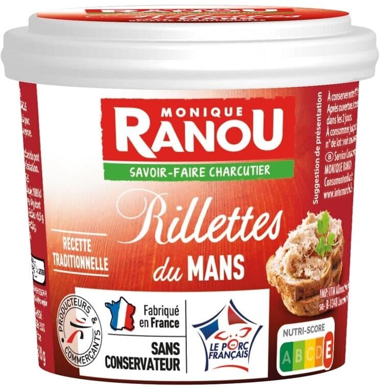 Monique ranou Rillettes du mans 110g packshot