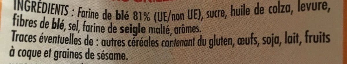 Chabrior Petits pains grillés goût brioché packshot