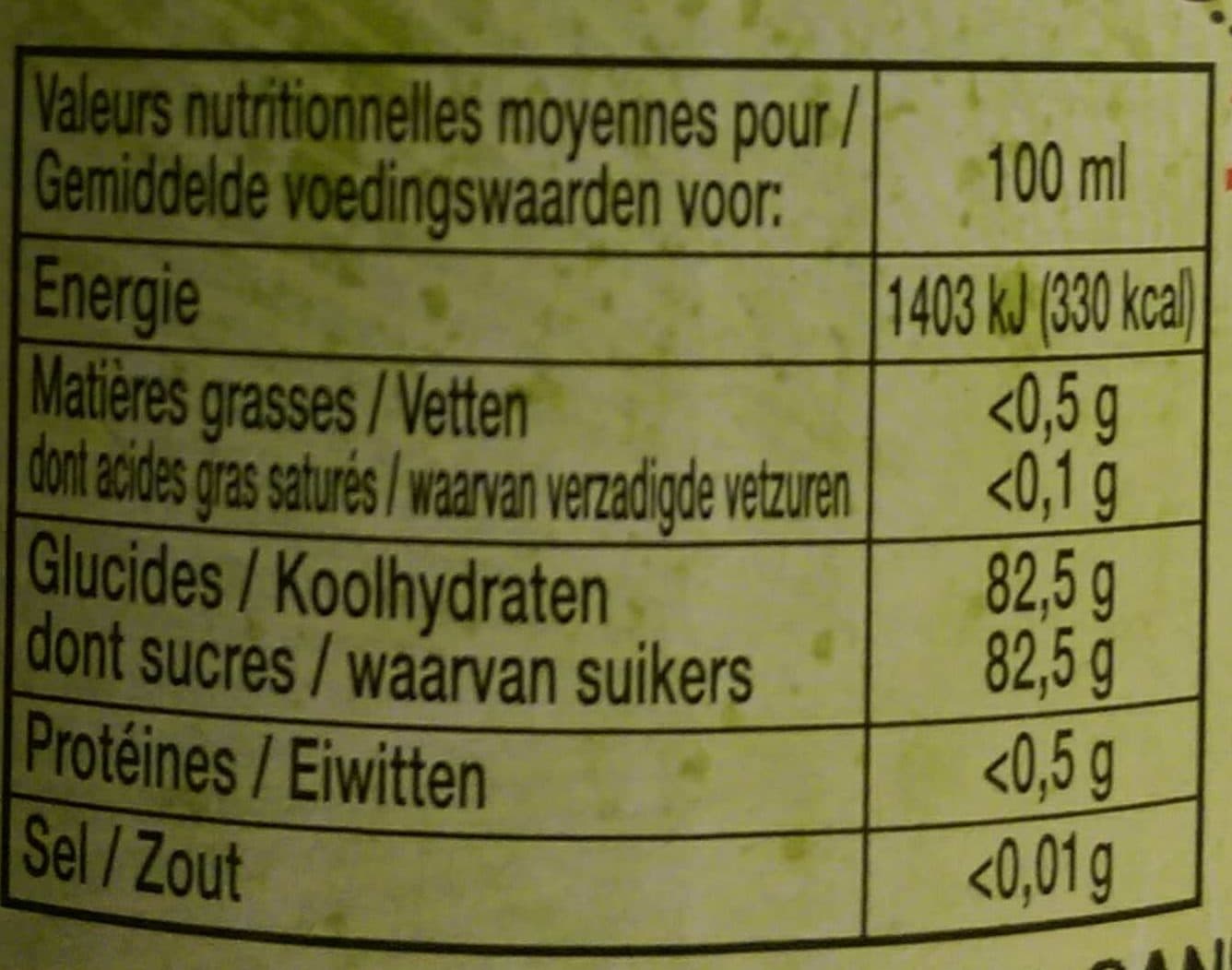 ON OFF Sucre de canne 70 cl packshot