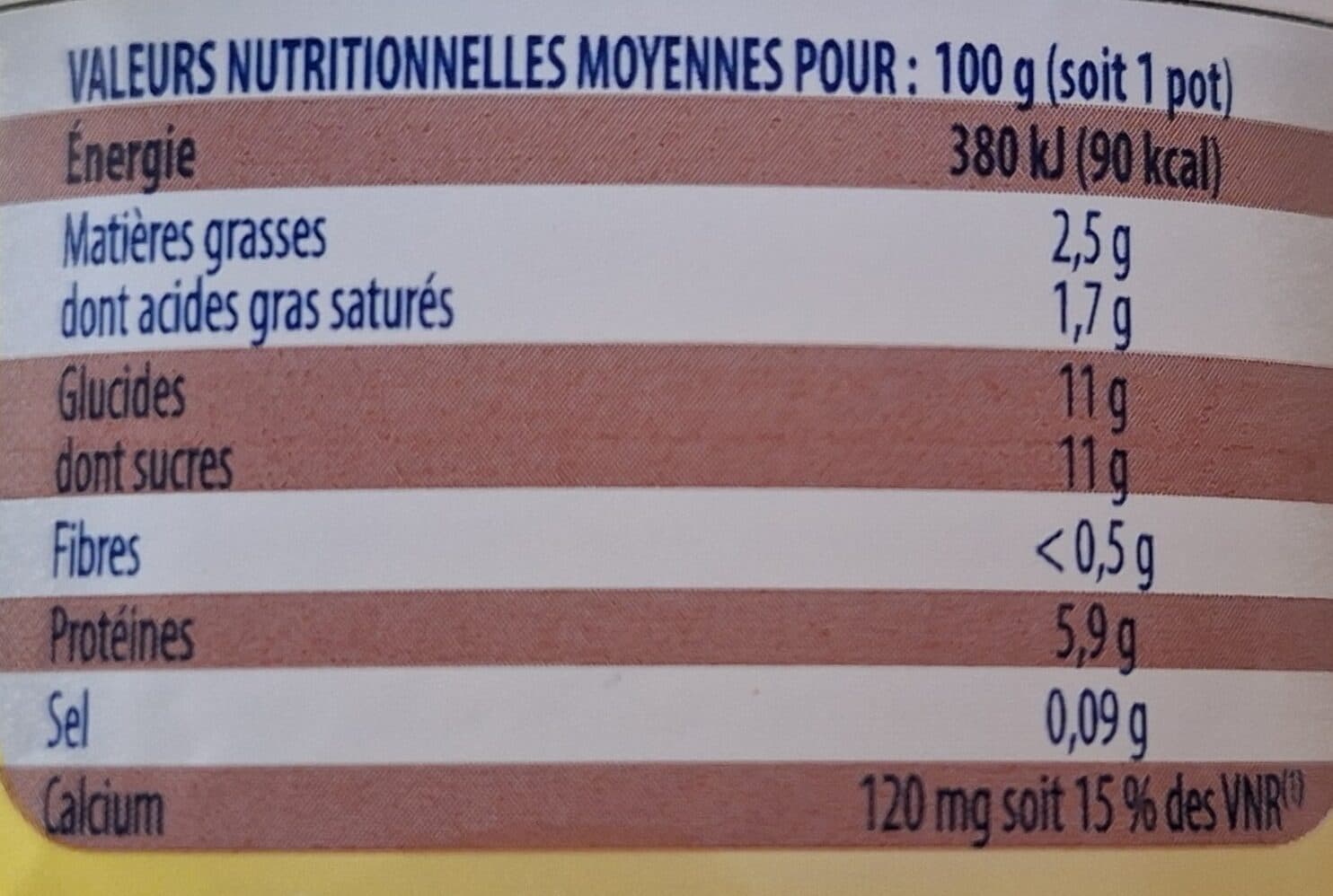 Pâturages Fromage frais saveur vanille 8 x 100 g packshot
