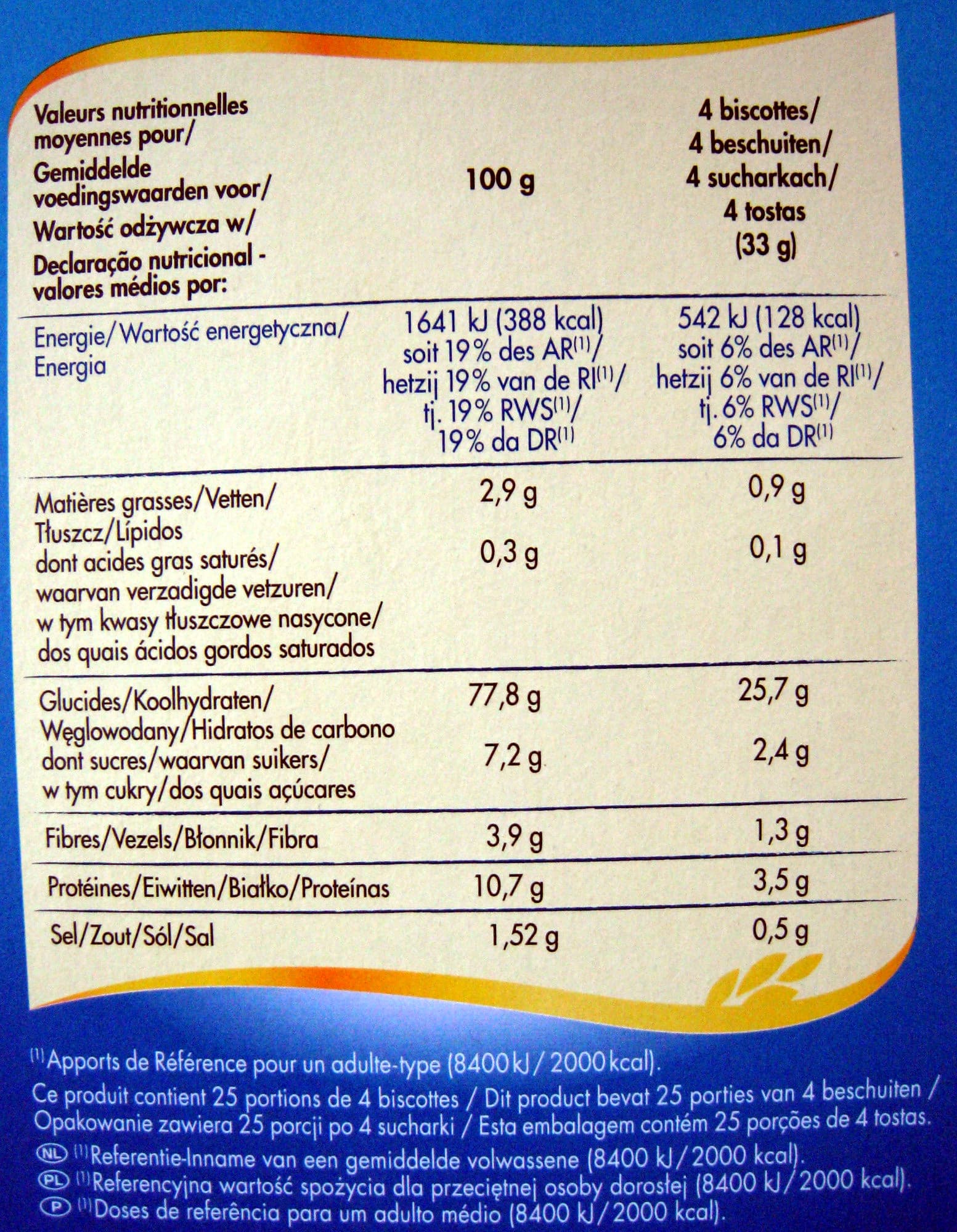Chabrior Biscottes nature packshot