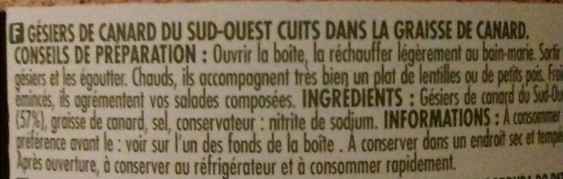 Intermarché Ids Gesiers De Canard packshot