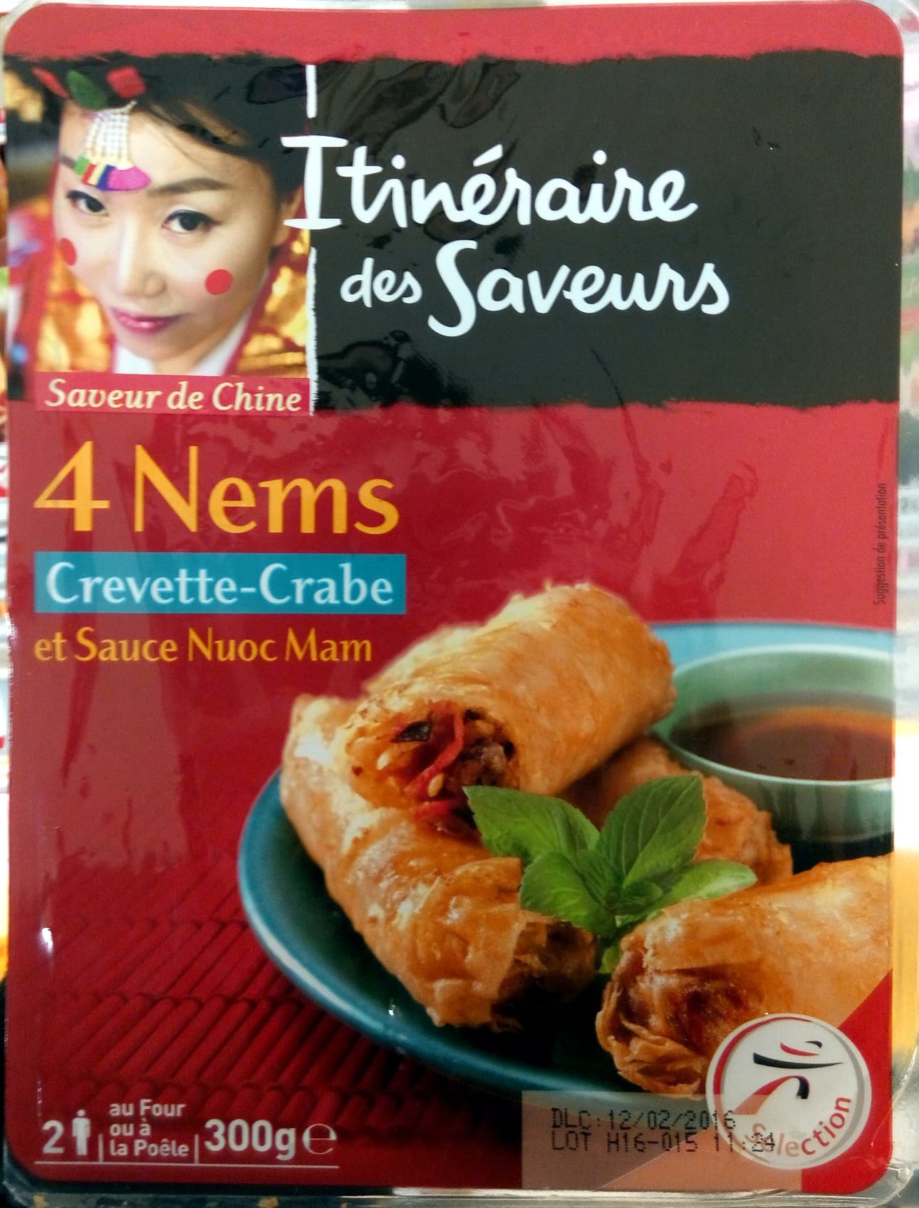 Itinéraire des Saveurs 4 nems crevette-crabe et sauce nuoc mam packshot