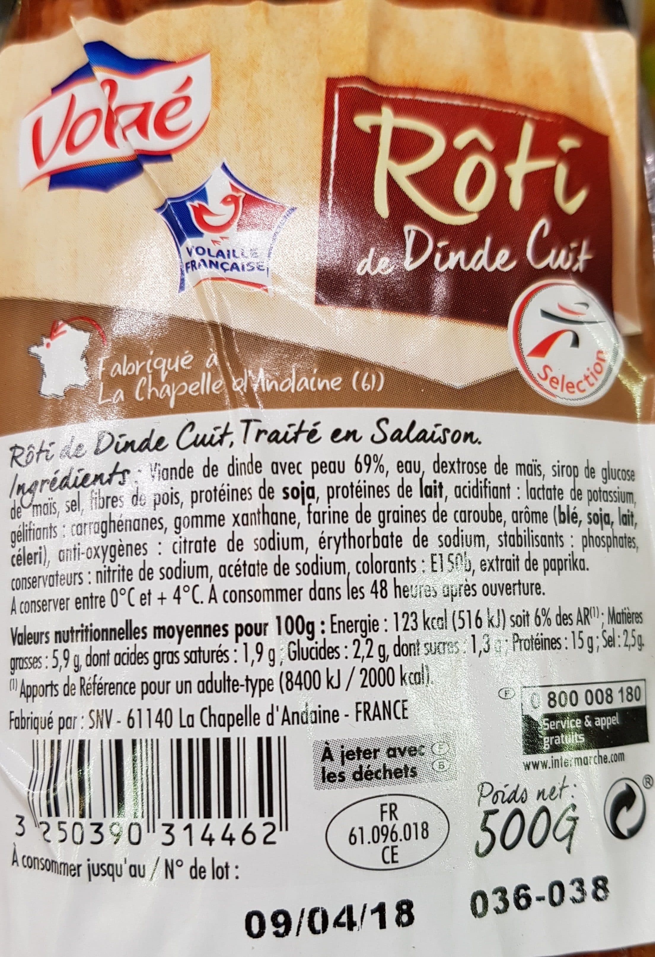 Volaé Rôti cuit de dindonneau packshot