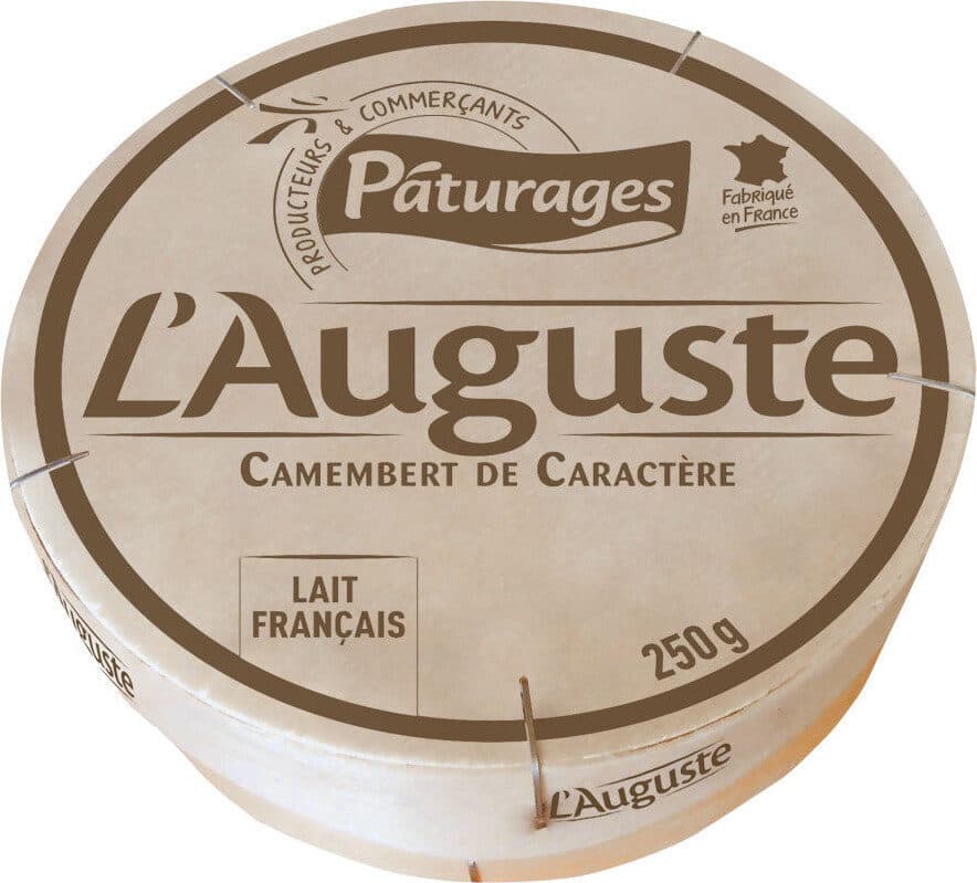 Pâturages CAMEMBERT l'AUGUSTE LP 250G packshot