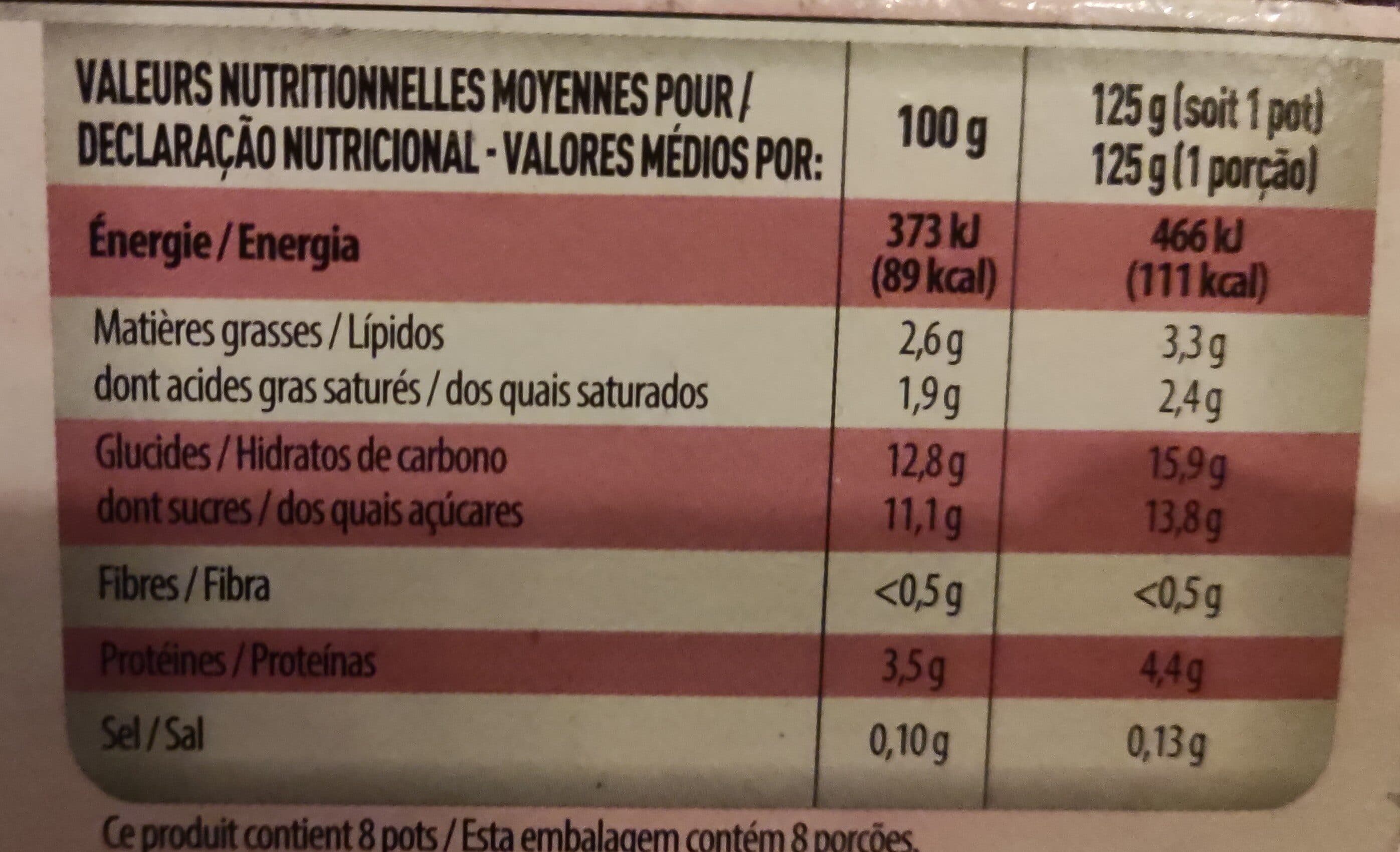 Pâturages Yaourt aux fruits rouges 8x125g packshot