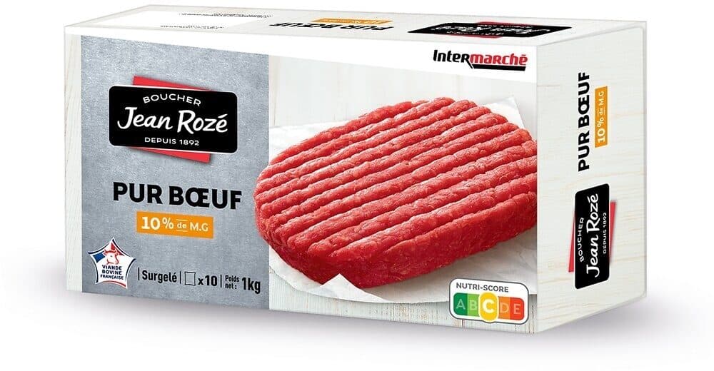 Jean Rozé Steak hache 10% 1kg packshot